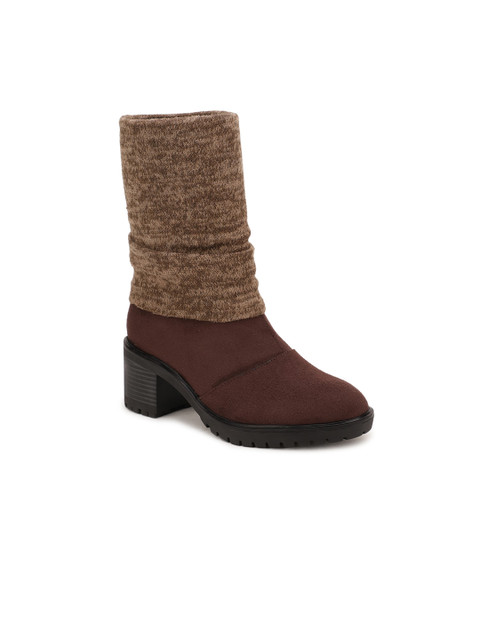 

Bruno Manetti Women Brown Suede Flat Boots