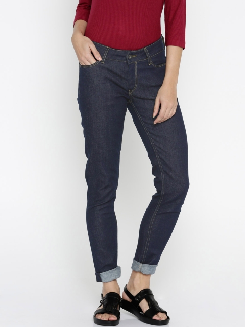 

Pepe Jeans Women Blue Lola Regular Fit Mid Rise Clean Look Stretchable Jeans