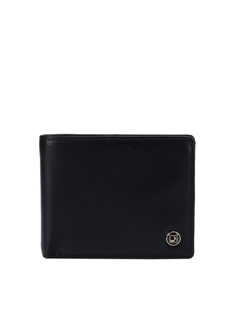 

Da Milano Men Black Leather Two Fold Wallet