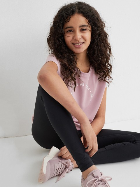 

H&M Girls Black & Pink 2-Piece Sports Set