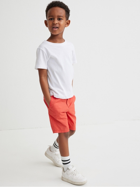 

H&M Boys Orange Cotton Chino Shorts