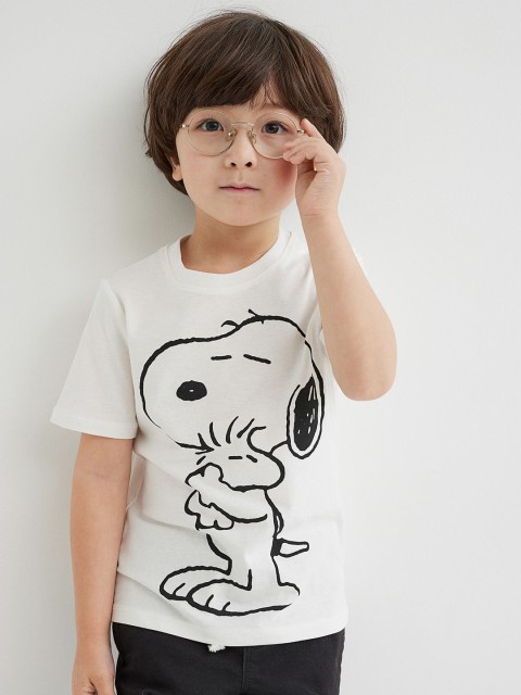 

H&M Boys White & Brown 2-Pack Printed T-Shirts