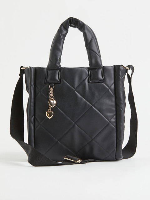 

H&M Black Quilted Small Shopper