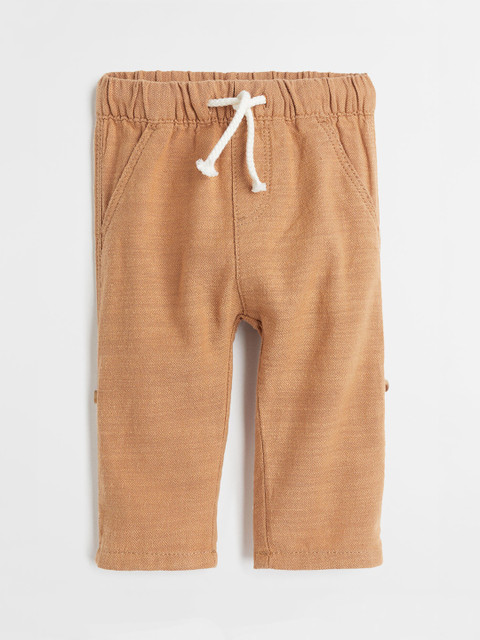 

H&M Boys Beige Roll-Up Cotton Trousers