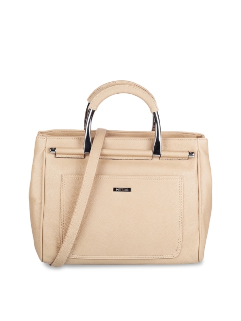 

Metro Beige Structured Handheld Bag