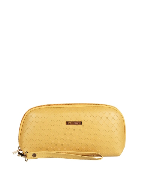 

Metro Yellow Textured Purse Clutch