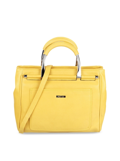

Metro Yellow Structured Handheld Bag