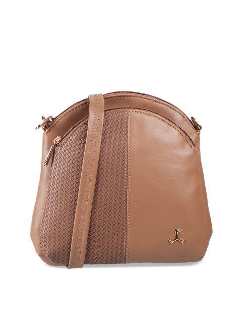 

Mochi Beige PU Structured Sling Bag
