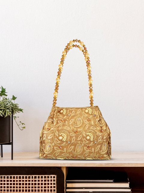 

Mochi Gold-Toned Bucket Handheld Bag