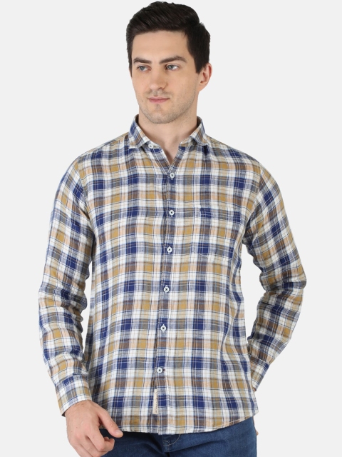 

Monte Carlo Men Blue Classic Tartan Checked Casual Shirt