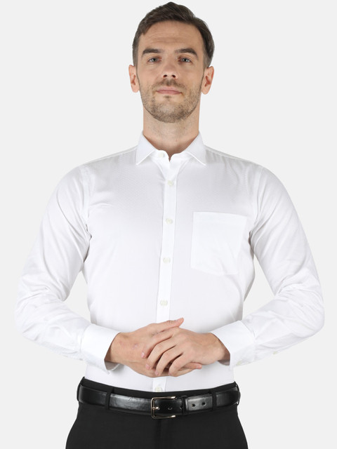 

Monte Carlo Men White Classic Casual Shirt