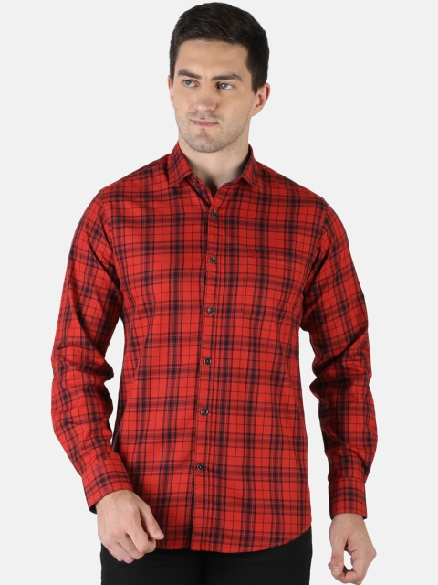 

Monte Carlo Men Red & Black Classic Tartan Checked Casual Shirt