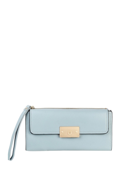 

WALKWAY by Metro Women Blue Buckle Detail Three Fold Wallet