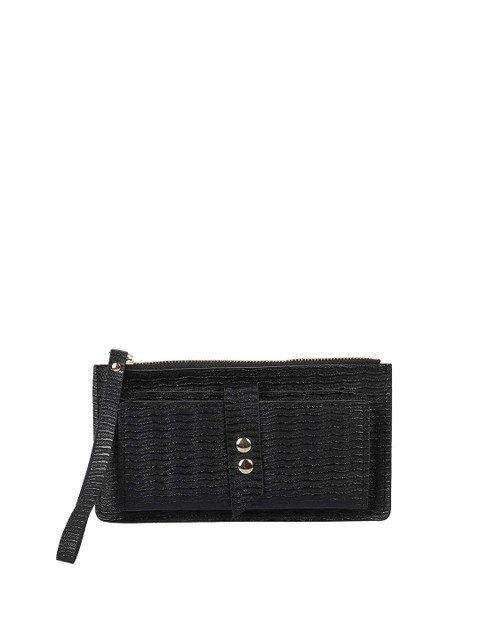 

WALKWAY Women Black Two Fold Wallet
