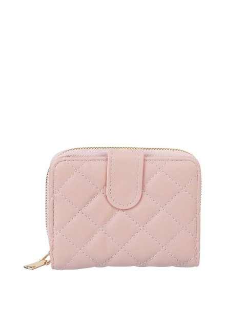 

WALKWAY by Metro Women Pink Quilted Zip Around Wallet