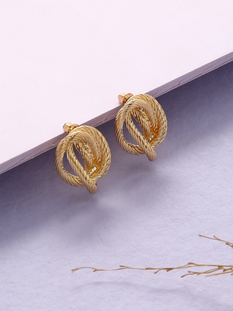 

Sepia Gold-Plated Contemporary Studs