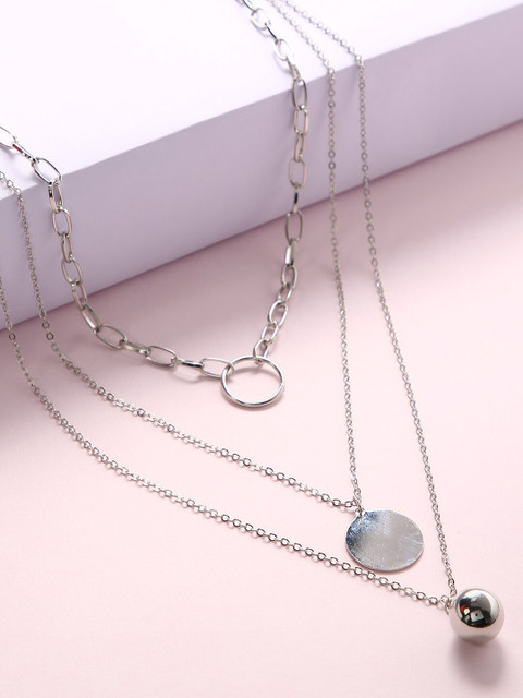 

Sepia Silver-Plated Layered Necklace