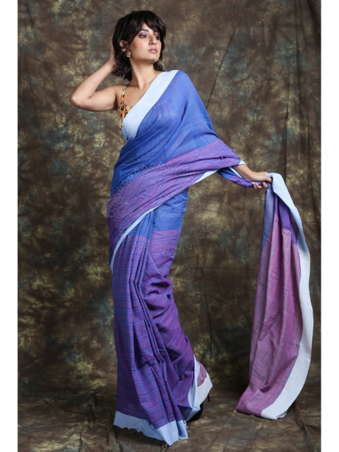 

Charukriti Blue Woven Design Saree