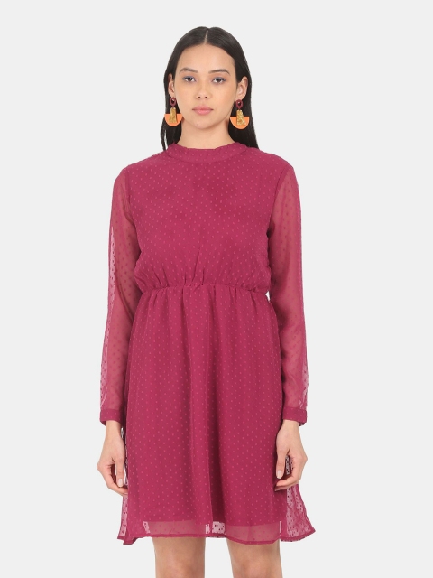 

Cherokee Burgundy A-Line Dress