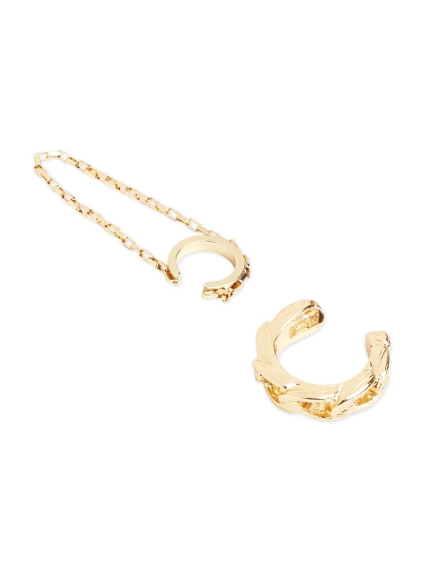 

20Dresses Gold-Toned Contemporary Studs Earrings