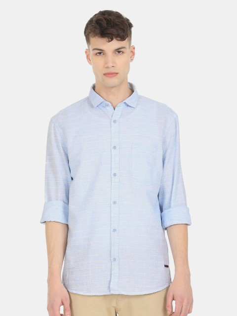 

Cherokee Men Blue Casual Shirt