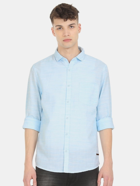 

Cherokee Men Blue Casual Shirt