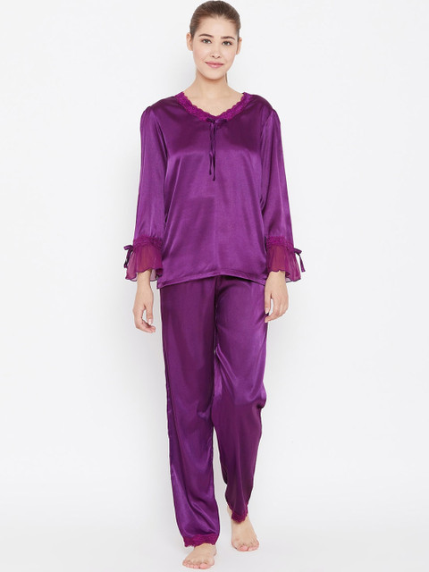 

Kanvin Women Purple Night suit