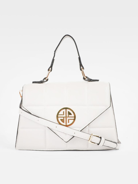 

Carlton London Beige Swagger Satchel