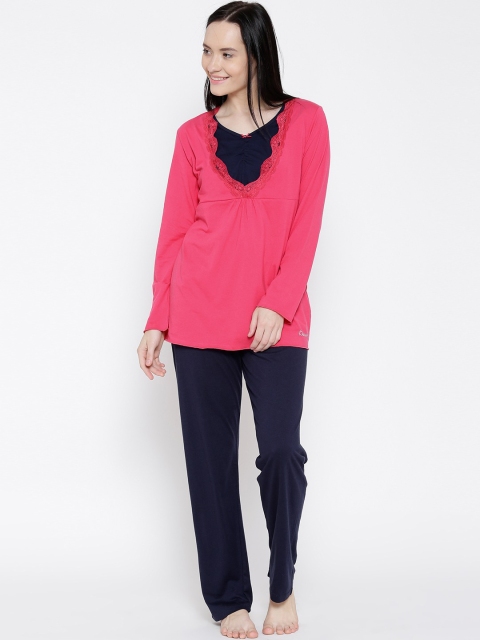 

Kanvin Women Red Pure Cotton Night Suit