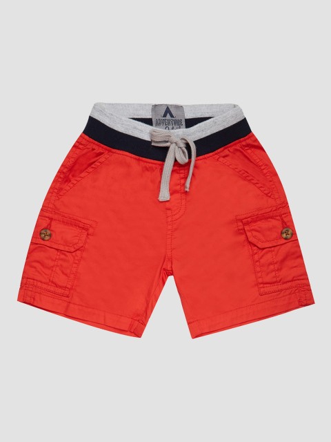 

VITAMINS Boys Red Cargo Shorts