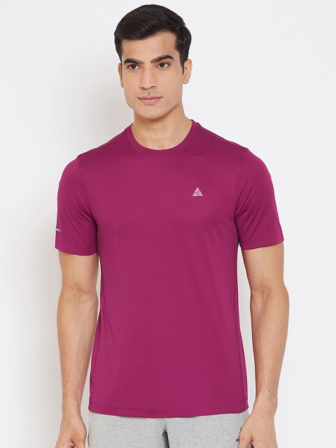 

ATHLISIS Men Grey Melange Applique Slim Fit Training or Gym T-shirt