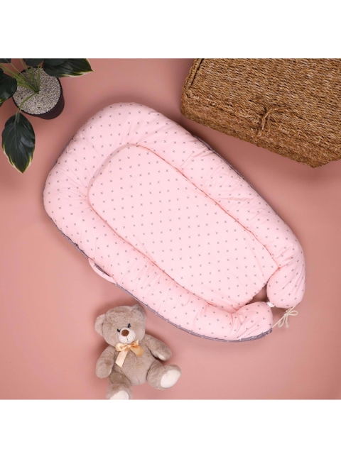 

KICKS & CRAWL Infant Kids Pink & Brown Printed Sleeping Bag