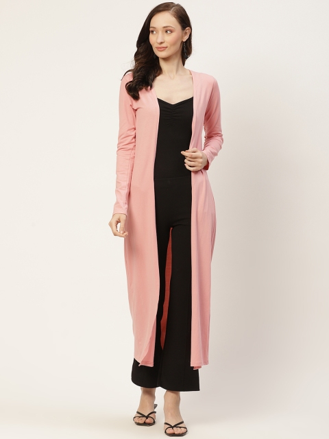 

The Vanca Women Pink Maternity Longline Shrug