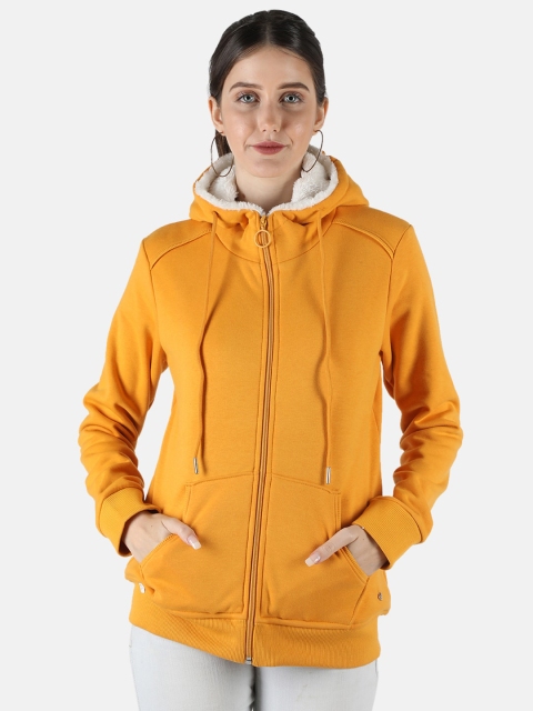 

Monte Carlo Women Mustard Hooded Sweatshirt