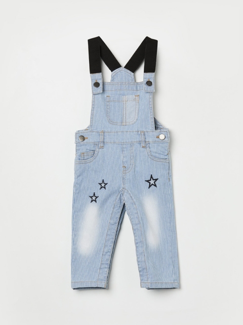 

Juniors by Lifestyle Boys Blue Striped Denim Dungarees