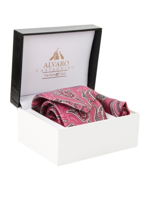 

Alvaro Castagnino Men Pink Printed Accessory Gift Set