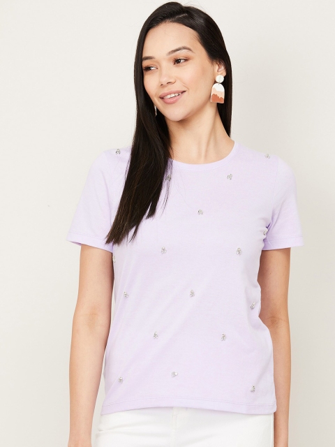 

Bossini Lavender Embellished Top