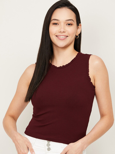 

Ginger by Lifestyle Red Striped Top