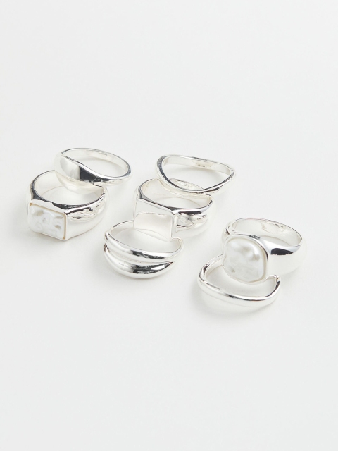 

H&M Silver Toned 7-Pack Rings