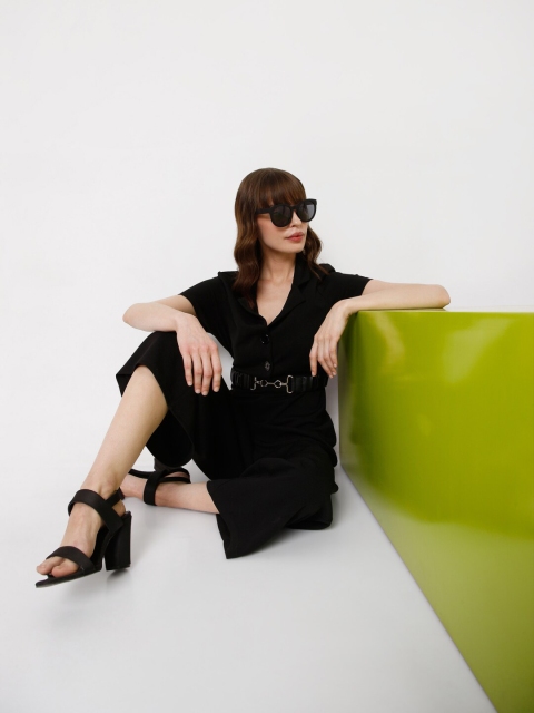 

Vero Moda Women Grey Lens & Black Round Sunglasses