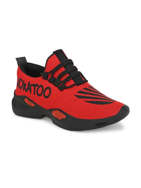 

JOKATOO Men Red Mesh Walking Shoes