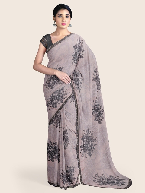 

Pothys Grey Floral Saree