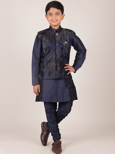 

Pothys Boys Navy Blue Sherwani