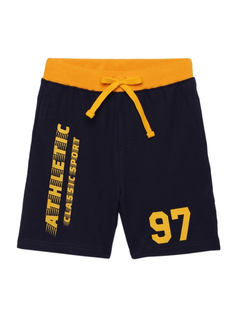 

ZION Boys Navy Blue Typography Printed Outdoor Sports Shorts