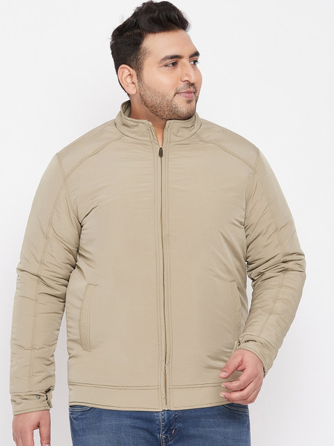 

Okane Men Cream-Coloured Puffer Jacket