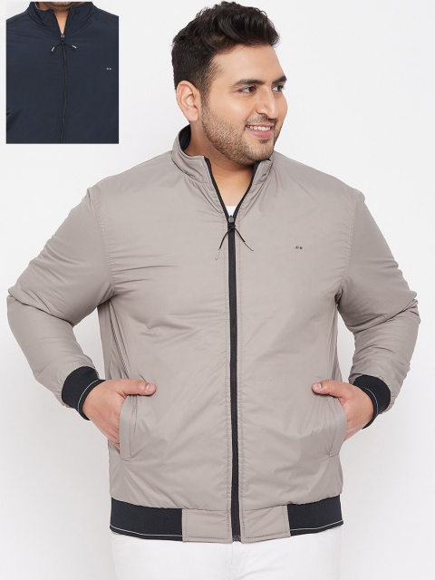 

Okane Men Navy Blue Reversible Padded Jacket