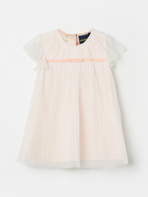 

Juniors by Lifestyle Peach-Coloured A-Line Dress