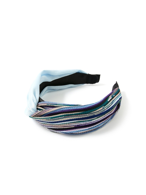 

Accessorize Women Blue & Cream-Coloured Striped Hairband