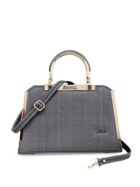 

Exotic Grey Structured Handheld Bag