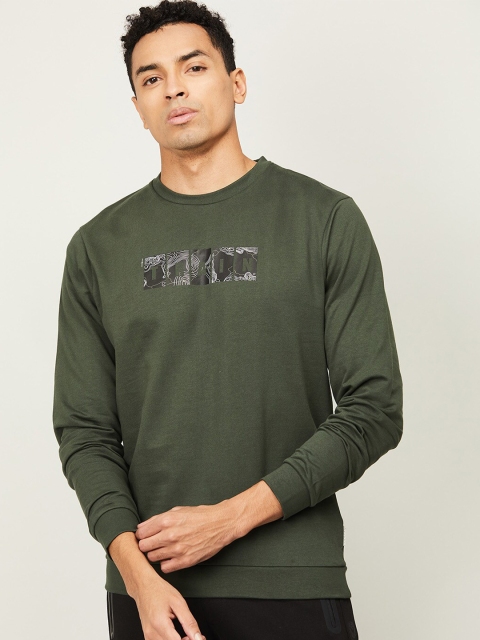 

Kappa Men Olive Green Sweatshirt